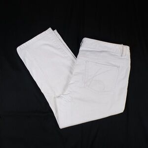 Michael Kors Women's White Size 10 Cropped Jeans